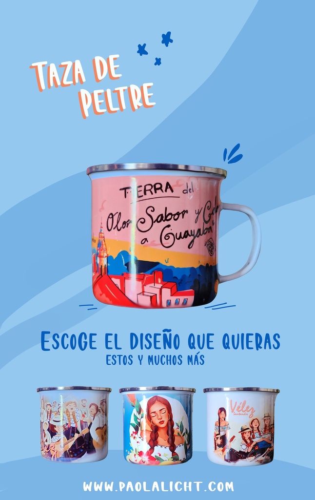 Taza de peltre