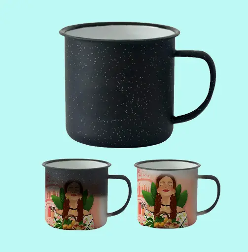 Taza de peltre mágica